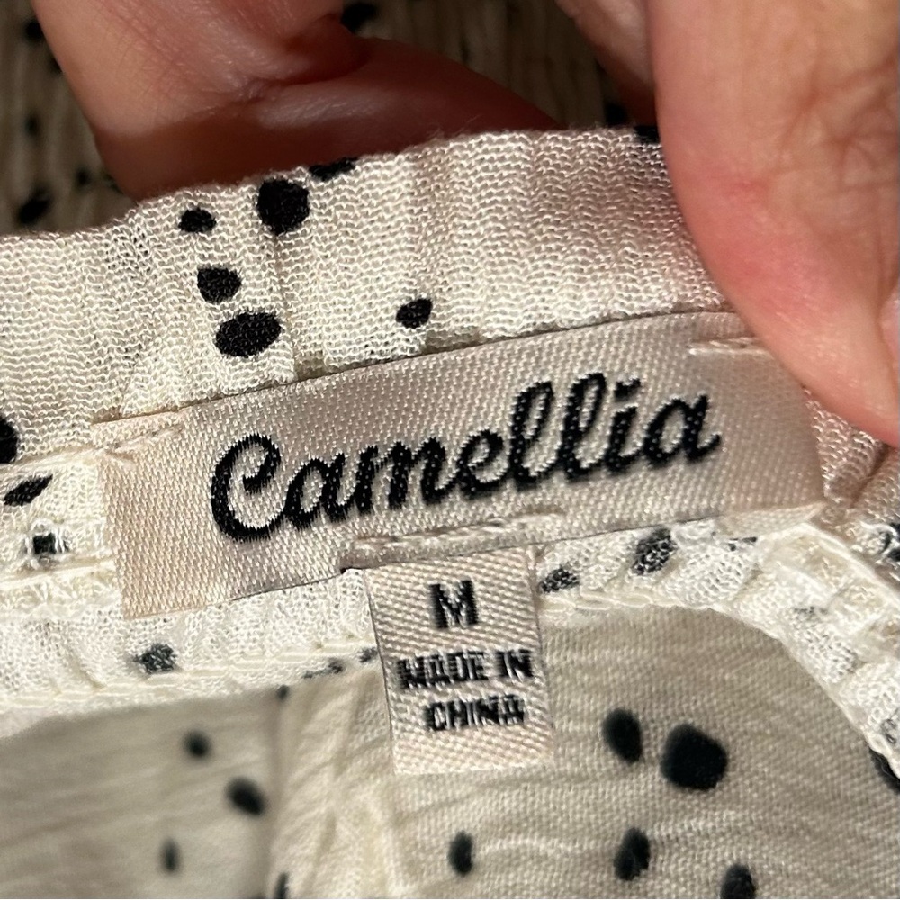 Camellia Maxi Sundress Women’s Size Medium Keyhole Front Smock Stretch Back - Picture 7 of 8